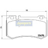 Kit pastiglie freno, Freno a disco PP0509AF JAPANPARTS