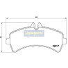 Kit pastiglie freno, Freno a disco PP0523AF JAPANPARTS