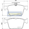 Kit pastiglie freno, Freno a disco PP0906AF JAPANPARTS