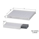 Filtro, Aria abitacolo LA570S NAGARES