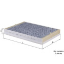 Filtro, Aria abitacolo LAK73S NAGARES