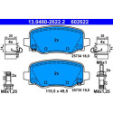 Kit pastiglie freno, Freno a disco 13046026222 ATE
