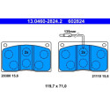 Kit pastiglie freno, Freno a disco 13046028242 ATE