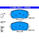 Kit pastiglie freno, Freno a disco 13046038822 ATE