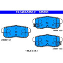 Kit pastiglie freno, Freno a disco 13046058562 ATE