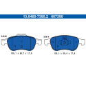 Kit pastiglie freno, Freno a disco 13046073802 ATE