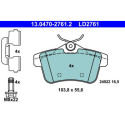 Kit pastiglie freno, Freno a disco 13047027612 ATE