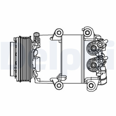 Compressore, climatizzatore CS20466 DELPHI