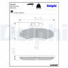 Kit pastiglie freno, Freno a disco LP1424 DELPHI
