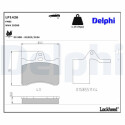 Kit pastiglie freno, Freno a disco LP1426 DELPHI