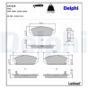 Kit pastiglie freno, Freno a disco LP1526 DELPHI