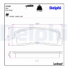 Kit pastiglie freno, Freno a disco LP189 DELPHI