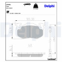 Kit pastiglie freno, Freno a disco LP491 DELPHI