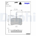 Kit pastiglie freno, Freno a disco LP563 DELPHI