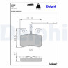 Kit pastiglie freno, Freno a disco LP563 DELPHI