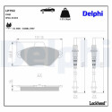 Kit pastiglie freno, Freno a disco LP792 DELPHI