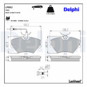 Kit pastiglie freno, Freno a disco LP862 DELPHI