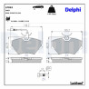 Kit pastiglie freno, Freno a disco LP862 DELPHI