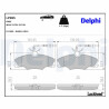 Kit pastiglie freno, Freno a disco LP985 DELPHI