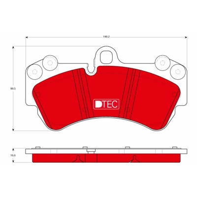 Kit pastiglie freno, Freno a disco GDB1547DTE TRW