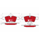 Kit pastiglie freno, Freno a disco GDB1643DTE TRW