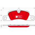 Kit pastiglie freno, Freno a disco GDB1839DTE TRW
