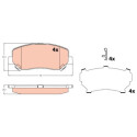 Kit pastiglie freno, Freno a disco GDB2246 TRW