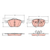 Kit pastiglie freno, Freno a disco GDB2348 TRW