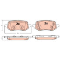 Kit pastiglie freno, Freno a disco GDB2367 TRW