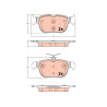 Kit pastiglie freno, Freno a disco GDB2373 TRW