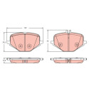Kit pastiglie freno, Freno a disco GDB2395 TRW