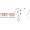 Kit pastiglie freno, Freno a disco GDB2456 TRW