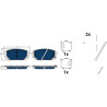 Kit pastiglie freno, Freno a disco GDB2495BTE TRW