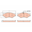 Kit pastiglie freno, Freno a disco GDB5062 TRW