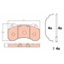 Kit pastiglie freno, Freno a disco GDB5071 TRW