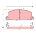 Kit pastiglie freno, Freno a disco GDB749 TRW