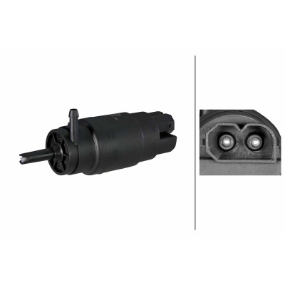 Pompa acqua lavaggio, Pulizia cristalli 8TW006848741 HELLA