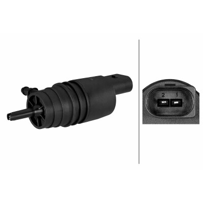 Pompa acqua lavaggio, Pulizia cristalli 8TW006848751 HELLA