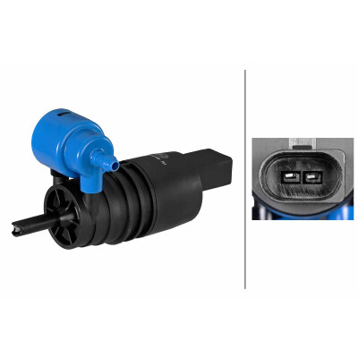 Pompa acqua lavaggio, Pulizia cristalli 8TW006848761 HELLA