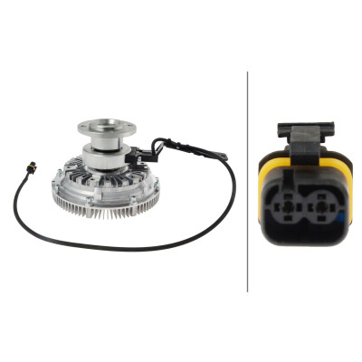 Giunto di collegamento, Ventilatore radiatore 8MV366440561 HELLA