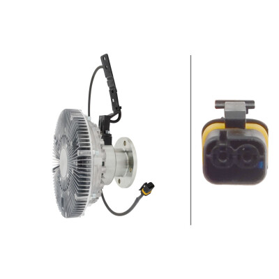 Giunto di collegamento, Ventilatore radiatore 8MV366440701 HELLA