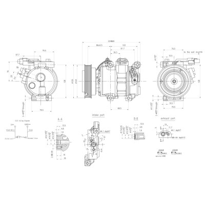 Compressore, climatizzatore 8FK366202011 HELLA