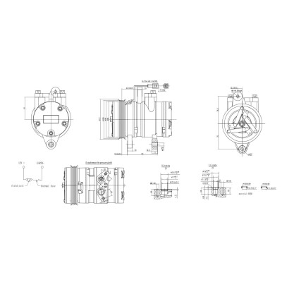 Compressore, climatizzatore 8FK366202061 HELLA