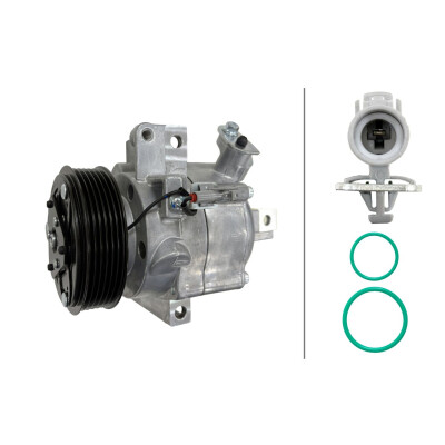 Compressore, climatizzatore 8FK366202091 HELLA