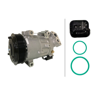 Compressore, climatizzatore 8FK366202111 HELLA