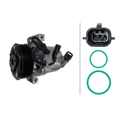 Compressore, climatizzatore 8FK366202151 HELLA