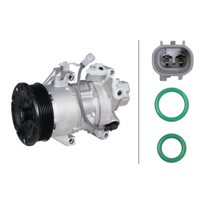 Compressore, climatizzatore 8FK366202491 HELLA