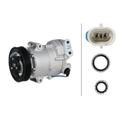 Compressore, climatizzatore 8FK366202551 HELLA