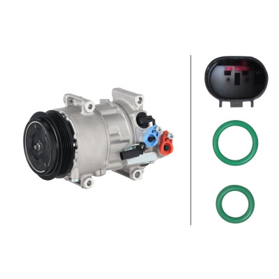 Compressore, climatizzatore 8FK366202611 HELLA
