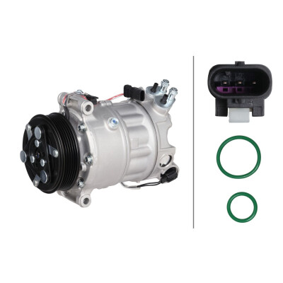 Compressore, climatizzatore 8FK366202621 HELLA